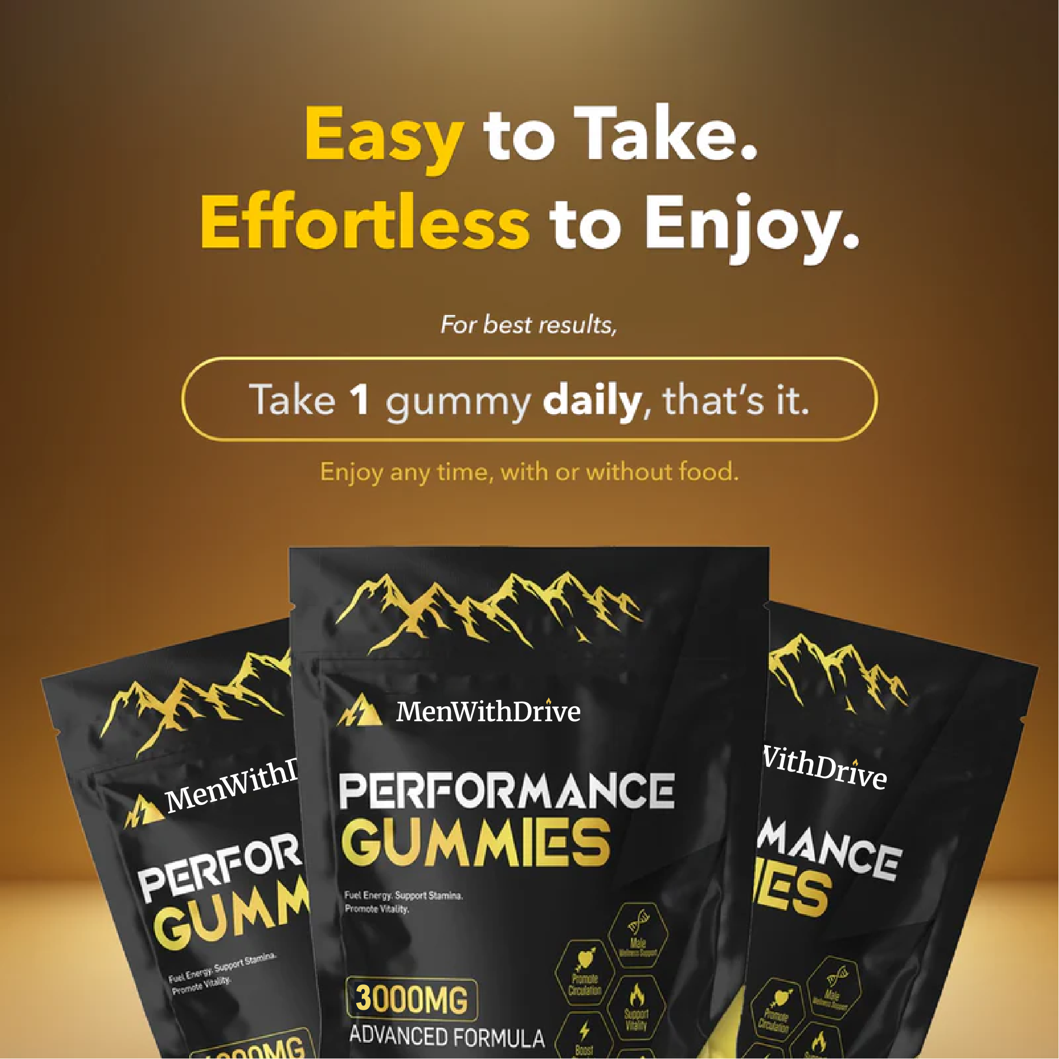 MENWITHDRIVE™ Enhancement Gummies – Upgrade your Bedroom Performance